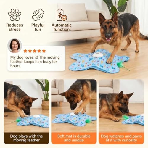 HuntingFun Dog Pro – Interactive Toy with 3-Mode (Pentagram Beige)