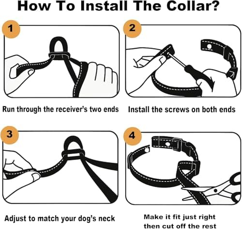 Aikko 2-Pack Replacement Straps for GPS Dog Shock Collar, Black & Green