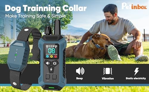 Remote Dog Training Collar, 3000FT Range, IP67 Waterproof, Rechargeable