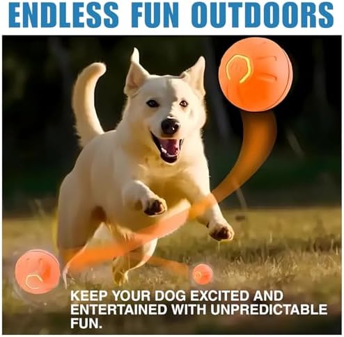 Interactive Dog Ball Toy for Small Dogs & Puppies, Blue