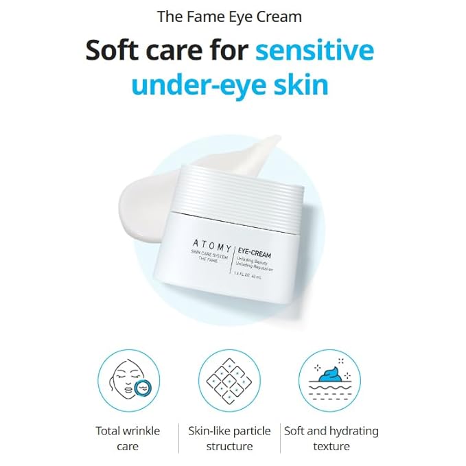 A.t.o.m.y The Fame Eye-Cream, Moisturizing Anti-Wrinkle Treatment for Delicate Eye Area, 1.4 Fl Oz
