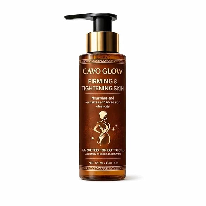 CAVO GLOW Body Oil for Buttocks, Abdomen, Thighs & Underarms, Nourishing & Hydrating Skin Oil, 120 mL / 4.23 Fl Oz, Daily Skin Care Oil (1pcs)