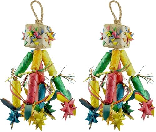 Planet Pleasures Firecracker Pinata Bird Toy, Medium (Pack of 2)