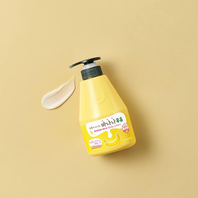 Kwailnara Banana Milk Body Wash (19.75 Fl Oz) – Korean Body Cleanser for Soft & Hydrated Skin | Milk Protein, Royal Jelly & Elasticity-Boosting Banana Extract | Paraben-Free with Gentle Bubbles
