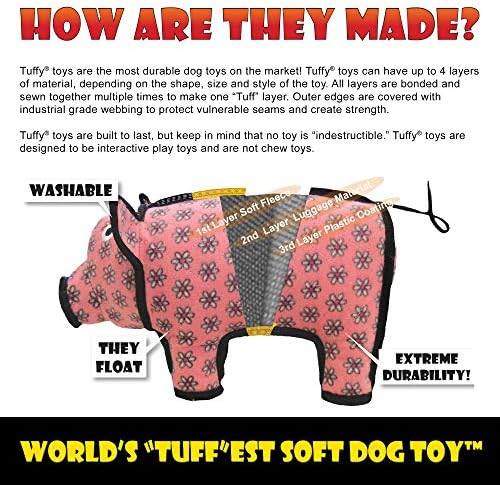 TUFFY® Gear Ring Medium Ultra Durable Plush Dog Toy