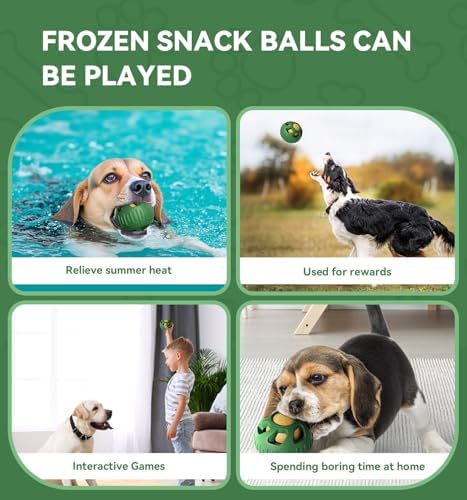 8 CM Frozen Dog Treat Pupsicle Toy, Refillable Silicone Dog Treat Toy