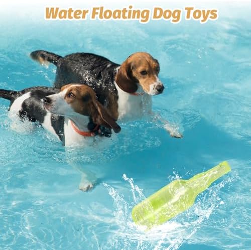 Yellow Water Bottle Dog Toy,Crunchnplay Bottle Toy for Dogs,Floating Dog Chew Toys,Squeaky Dog Toys for Aggressive Chewers,Dog Toy Water Bottle Cruncher,Interactive Dog Toys for Small Dogs Boredom