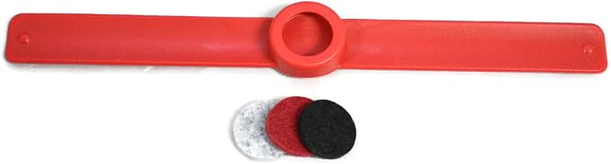 Kids Essential Oil Diffuser 3 Slap Bracelet Sport Set - Red, Blue, Green- Boys- Unscented