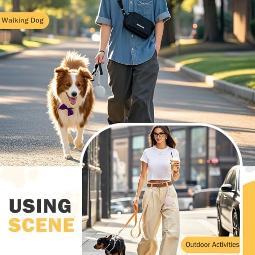 2pack Silicone Dog Treat Pouch for Leash Small Training Treat Bag
