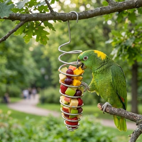 2 Pcs Millet Holder for Bird Cage, Bird Foraging Toy