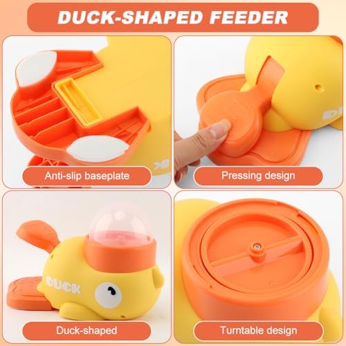 Interactive Dog Puzzle Toys, Cat Puzzle Treat Dispenser Toy,Duck Shape Slow Feeder for Small Medium Dogs Cats Eenrichment Toys,Promotes IQ Training Anti Gulping Reduces Bloating