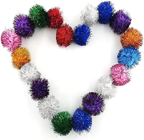 20 Pcs Assorted Color Flash Balls Cats Toy Balls