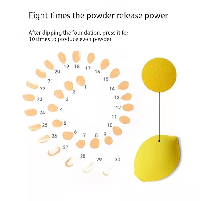 Makeup Sponges Cute Lemon Weird Extra Large Makeup Blender Professional Beauty Sponge Blender