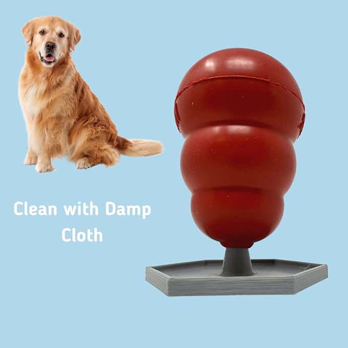 Freezer Holder & Packing Stand Compatible with Kong Dog Toys & Other Enrichment Toys | Enrichment Prep Stopper Stand Accessory for Dogs | Made in USA (Gray XL, XXL)