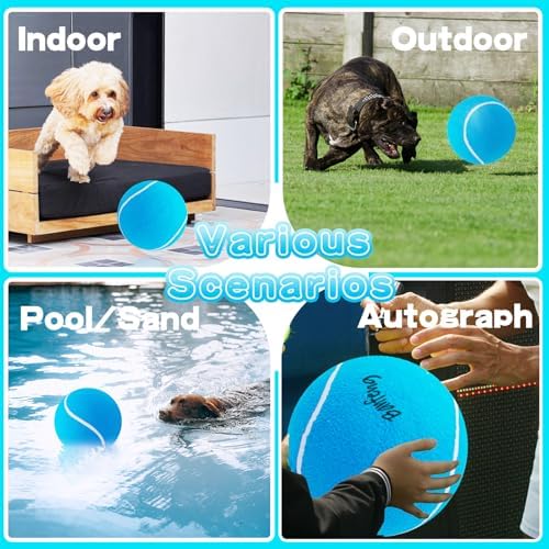 Banfeng Giant Tennis Ball for Dogs, 9.5" Large Outdoor Doy Sport Ball Gift