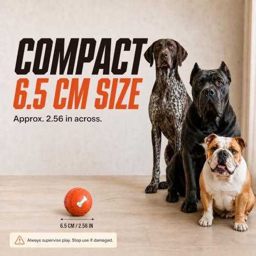 Smart Interactive Dog Toy, Automatic Moving, Bouncing, and Rotating, TPU Material, IPX7 Waterproof Rating, Active Rolling Ball for Puppy, Medium and Large Dogs