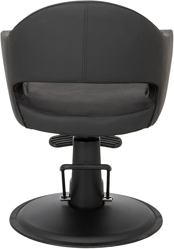 Buy-Rite Cleo Salon Chair for Professional Salons & Barbershops, Vinyl Upholstery, Seamless Seat for Easy Cleaning, Premium Comfort, Heavy-Duty Frame, Round Base, YLG-376-STD