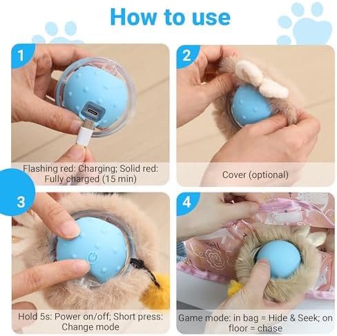 Cat Toys for Indoor Cats, Interactive Cat Toy for Adult Cats