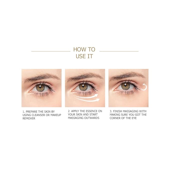 VENZEN Golden Hexapeptide Eye Essence Skin Repair Moisturizing Dark Circles Removal 30ml/1fl.oz