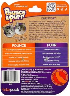 Catnip & Silvervine Plush Cat Toy for Kittens - Fish