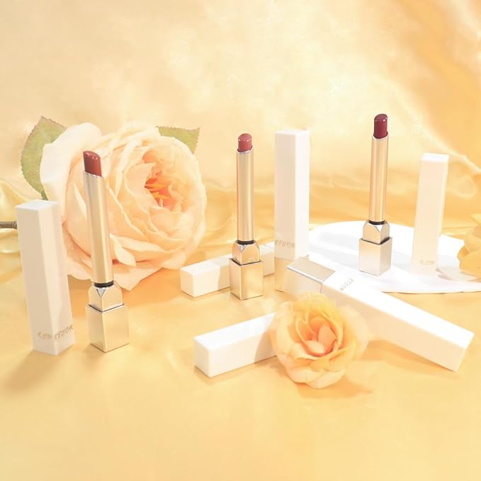 3Pcs Nude Pink Wine Red Matte Lipstick Set for Older Women,Velvet Long Lasting Waterproof Smudge Proof Lip Stick,24 hr Hours Magic Lipstick 24 Hours Original Lip Stick Stain Makeup Kit,Vegan