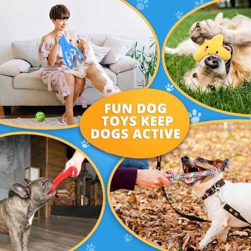 LOYEE 8 Pack Puppy Toysfor Small Dogs, Luxury Dog Chew Toys with Squeaky Plush Toys, Rope Toys and Ball, Teething Toys for Puppy Supplies