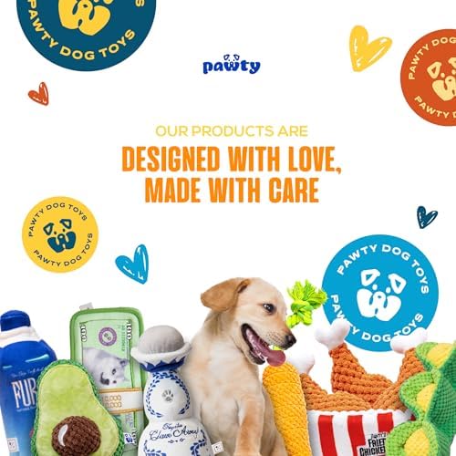 PAWTY Trophy Dog Toy - Snuffle Enrichment Puzzle Toy - Interactive Treat Hide & Seek Plush with Squeaker & Crinkle - Funny Parody Birthday Gift for Small Medium Dogs & Puppies