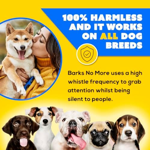 Barks No More Dog Training Device & Bark Deterrent - Stop Barking Without Hurting Your Pet - Just Point & Press!