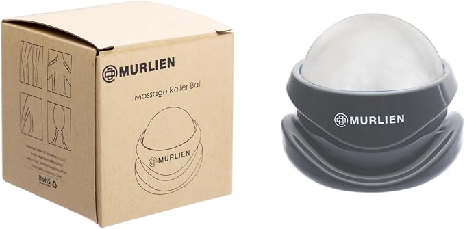 Massage Roller Ball, Tight and Sore Muscles Relief, Manual Massager, Alleviating Shoulder, Arms, Back, Legs, Calves or Muscle Tension - White
