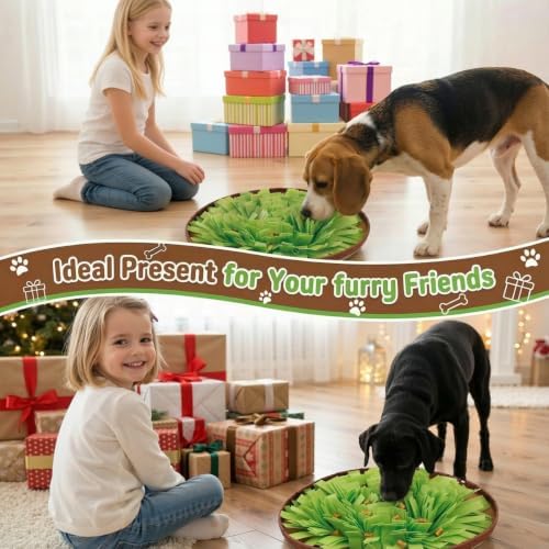 Casfuy Snuffle Mat for Dog Interactive Puzzle Dog Toy