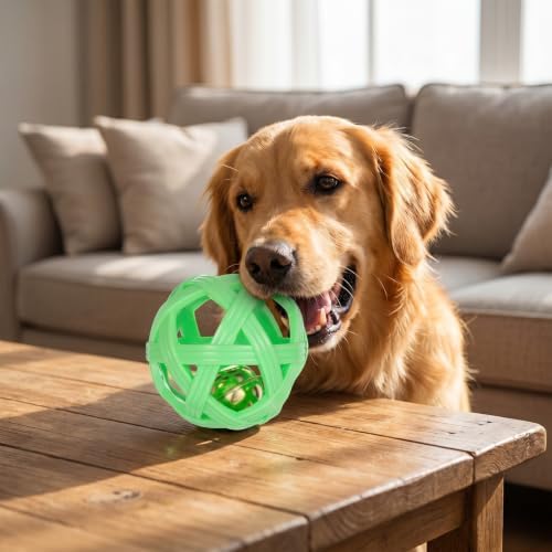 Dog Ball Toy with Bell Small Dogs Interactive Toy Balls