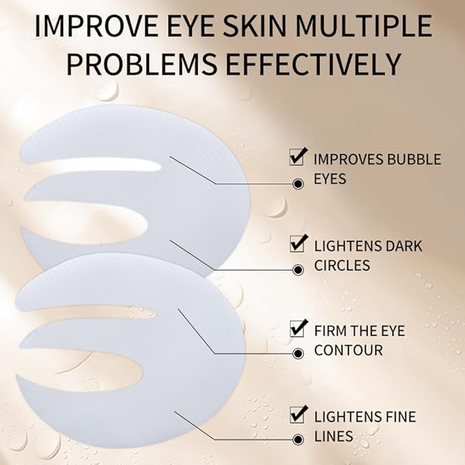 Aurova Beauty Eye Mask, Aurova Collagen Full Eye Masks, 360 Full Coverage Eye Patches with Collagen & Vitamin C, Nourishing and Non Irritating, For Puffy Eyes and Dark Circles, 5 Pairs