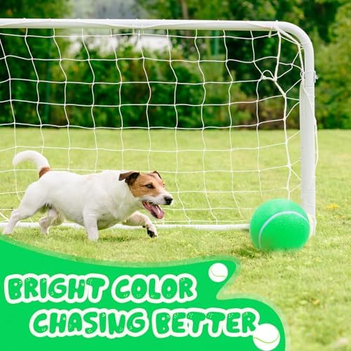 Banfeng Giant 8" Dog Tennis Ball Big Pet Toys Outdoor Sports Ball Interactive Dog Toy for Small Medium Large Dog(Green)