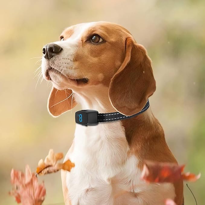 Dog Bark Collar,Rechargeable Smart Barking Collar, Anti Barking Training Collar with Sensitivity Beep Vibration Shock, Bark Shock Collar for Large Medium Small Dogs