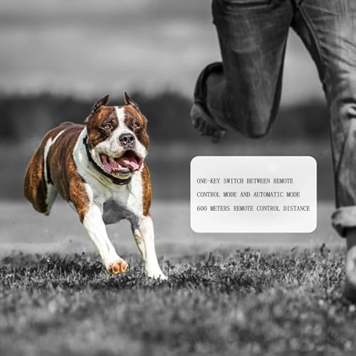 2024 Smart Automatic Bark Stopper, 600M Remote Control Dog Trainer Pet Supplies, USB Charging with LCD Display with 3 Modes for All Dogs