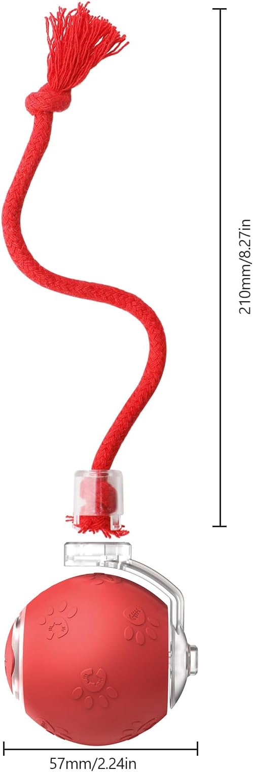 Speed 2.0 Tail Interactive Cat Toys, Rechargeable Ball for Indoor Cats