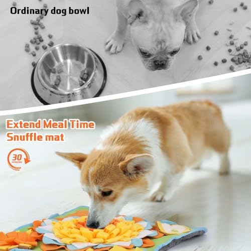 Yummy Sam Snuffle Mat for Small Medium Dogs Nose Smell Training, Green