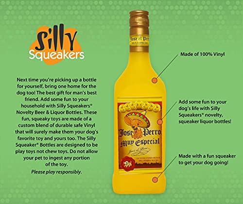 Tuffy® - Silly Squeakers® : 2 Pack Beer Bottle Dog Toy: Squeaky Dog Toy , Washable and Floats , Vinyl