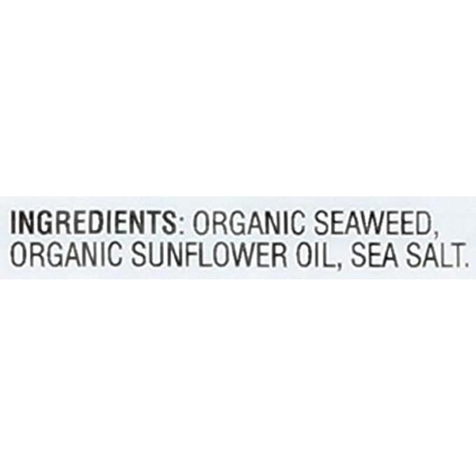 Gimme Seaweed - Sea Salt - 6 Count - Organic Roasted Seaweed Sheets - Keto, Vegan, Gluten Free - Great Source of Iodine & Omega 3’s - Healthy On-The-Go Snack for Kids Adults (Pack of 2)