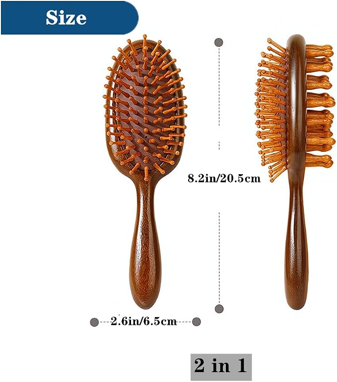 Scalp Massager Hair Growth Brush,Head Massager Scalp Stress Relax Dandruff Comb,Wooden Scalp Exfoliator Head Scratcher,Unisex (Sandalwood)
