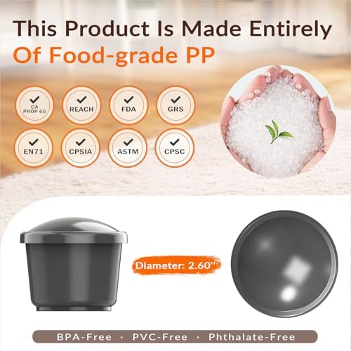 KADTC 6-Pack Frozen Treat Cups with Lid for 3-in-1 FrostLick Dog Lick Ball | BPA, PVC, & Phthalates-Free & Non-Stick & Easy to Clean
