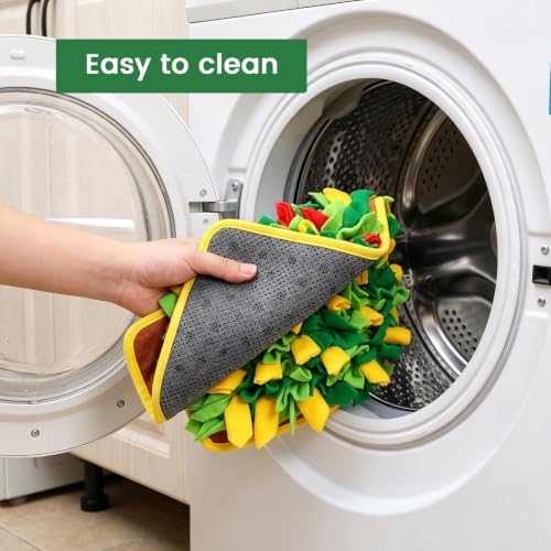 Tulip‑Style Snuffle Mat for Dogs, Cats, Rabbits, 23" x 15"