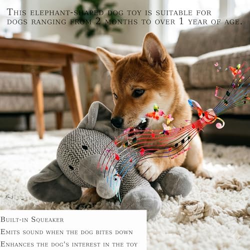Puppy Toys Small Dogs, Indestructible Plush Dog Toy for Aggressive Chewers, Indoor/Outdoor Emotional Support Pet Toy, Built-in Squeaker Toy for Medium, Small, and Toy-Breed Dogs