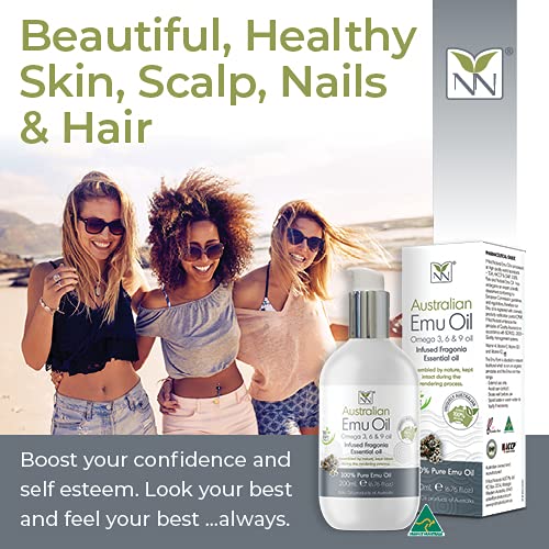 Y Not Natural Pure Emu Oil - Organic Moisture for Face, Body, Hair, Scalp & Nails - Rich in Omega 3-6-9, Vitamins & Essential Minerals - Australian Emu Oil (200ml) 6.76 fl oz -Unscented