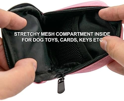 Dog Treat Pouch Dog Poop Bag Holder for Leashes, Pets Snack Container With Inner Small Bag, Puppy Supplies Perfect for Training and Walking