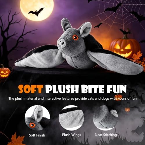 Flying Bat for Dogs, Interactive Flap Wing Bat, Realistic Bat Flight