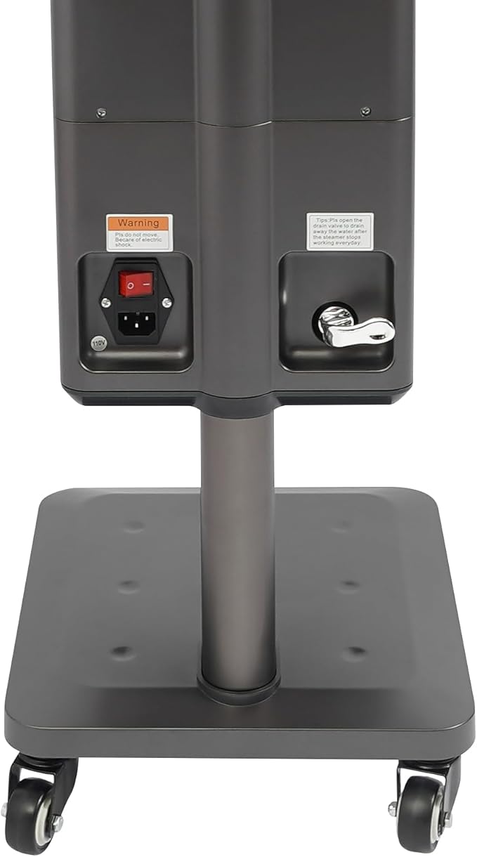 110V 500W Nano Hair Steamer Machine, Professional Micro Mist Salon Hair Processor, Salon Spa Equipment Vertical Nano Hair Steamer for Deep Hair Care Repair, Hair Styling