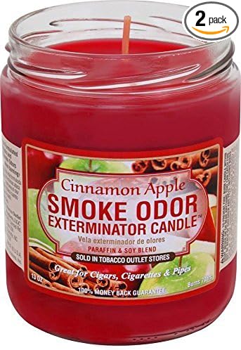 Smoke Odor Exterminator Cinnamon Apple Candle 13oz (2)