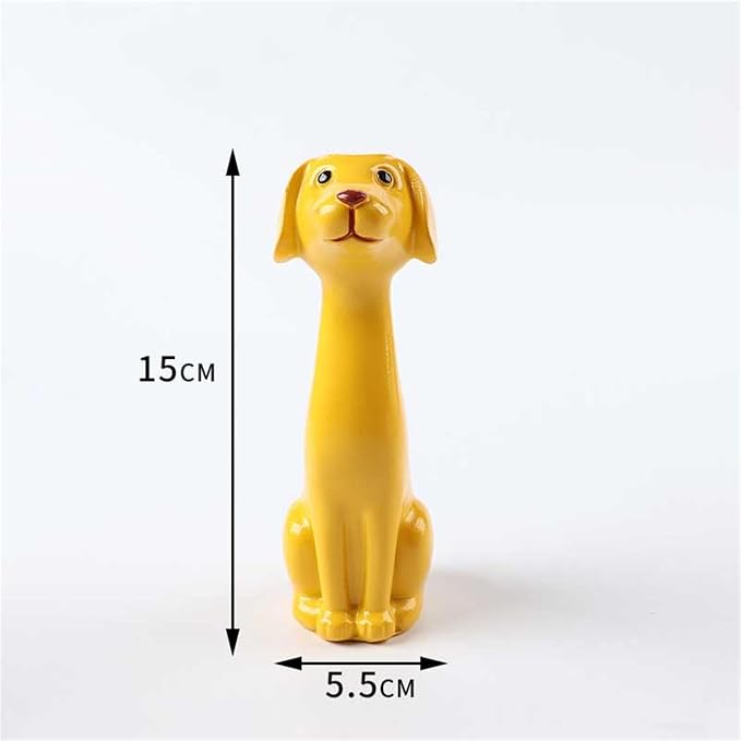 Quirky Dog Vase, Whimsical Boho Dog Flower Vase, Handcrafted Resin Decorative Dog Vases for Small Flowers, Funny Animal Resin Vases, Cute Puppy Planter for Desk Shelf, Boho Home Office Decor