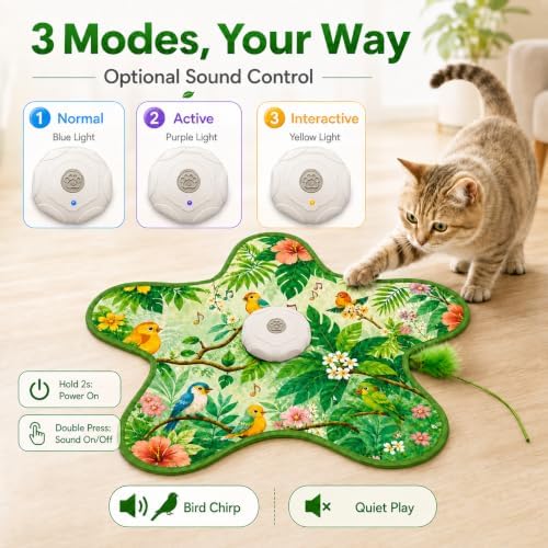 Hide and Seek Interactive Cat Toys, Puzzle Motion Activated for Indoor Cats